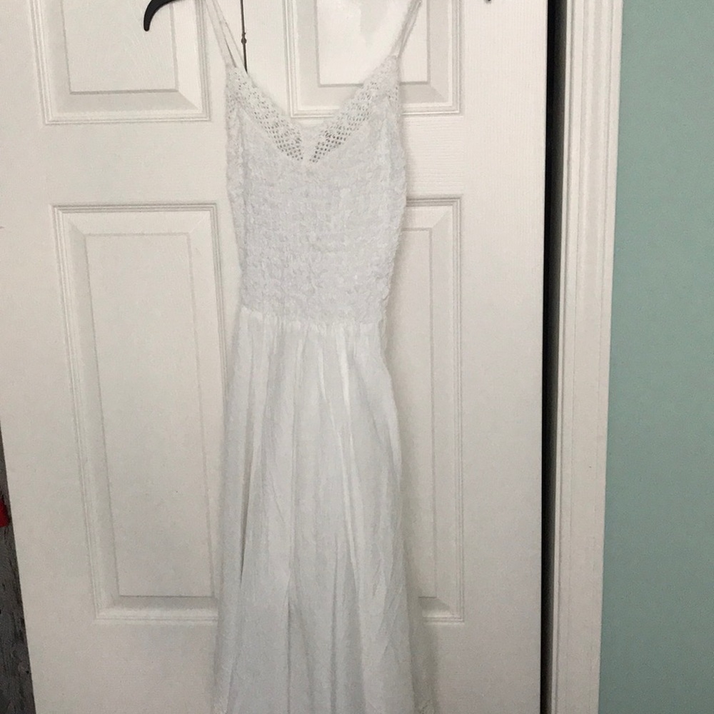 White flowy dress